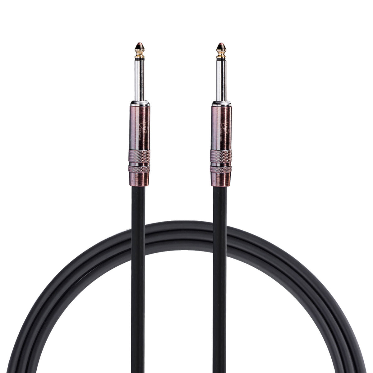 IVU Studio instrument cable with two straight 1/4-inch TS plugs