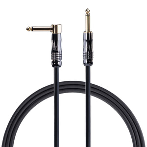 IVU Player instrument cable with straight and right-angle 1/4-inch TS plugs