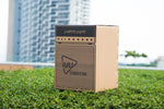 IVU Creator CC-02 cardboard cajon with amp graphic outdoors