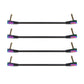 Four Chameleon IVU FPC-415 flat patch cables with right-angle TS plugs